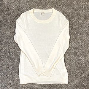 J. Crew White Sweater
